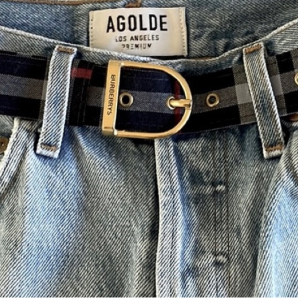 Burberry belt that was originally part of a vintage dress. It is Authentic..